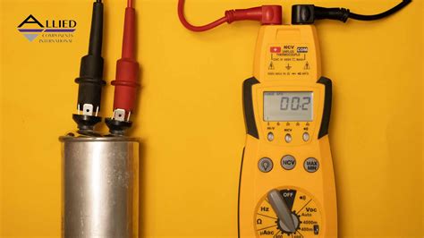 test start capacitor with multimeter